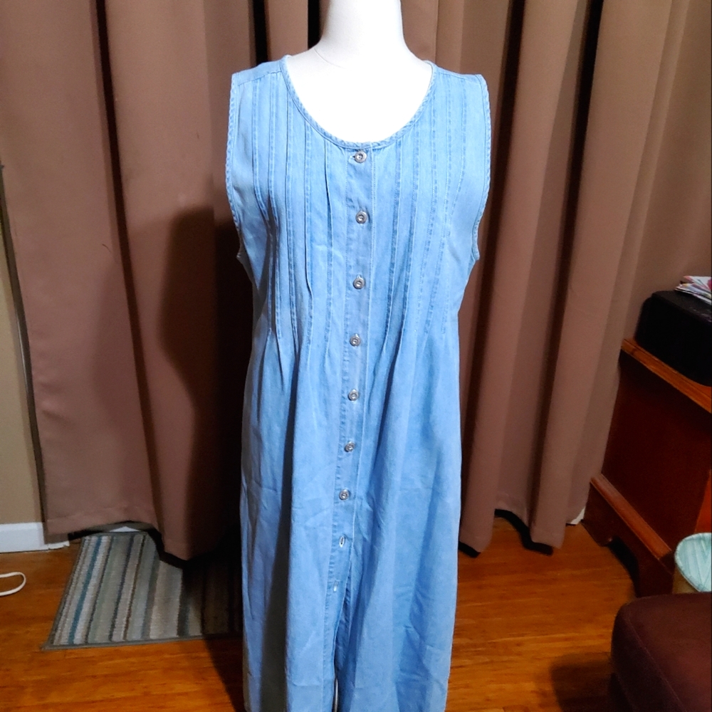 Sleeveless Denium Dress